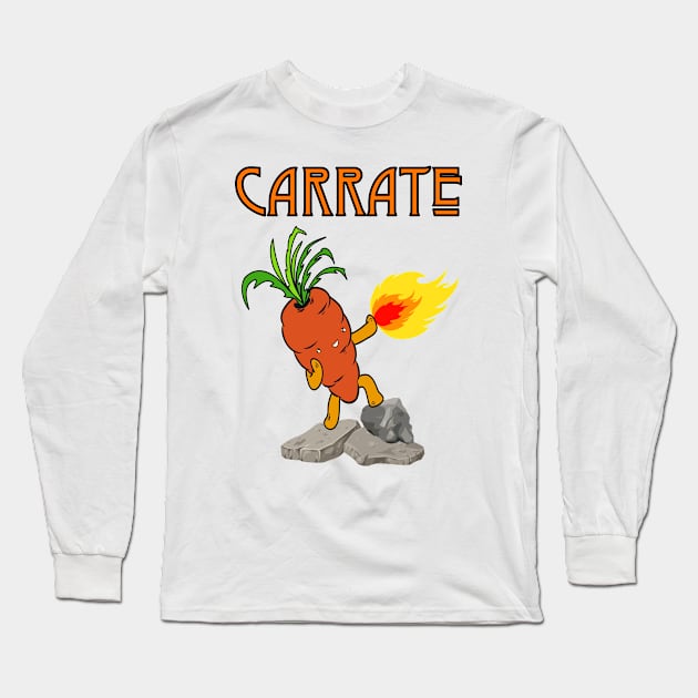 Karate carrot funny Long Sleeve T-Shirt by BaliChili